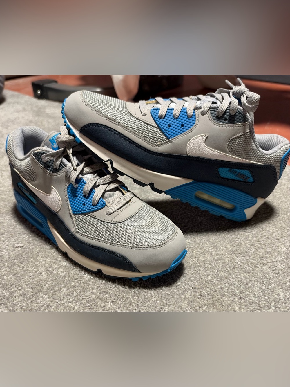 Nike Air Max 90 White/Blue/Grey
